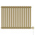 Sinclair Colore Brushed Brass 600mm x 795mm Horizontal Digital Thermostatic Single Panel Electric Radiator Front View