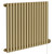 Sinclair Colore Brushed Brass 600mm x 795mm Horizontal Digital Thermostatic Single Panel Electric Radiator Left Hand Side View