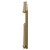 Sinclair Colore Brushed Brass 600mm x 1395mm Horizontal Digital Thermostatic Single Panel Electric Radiator Side on View