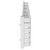 Empire White 340mm x 1600mm Horizontal Double Panel Radiator Side on View