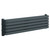 Empire Anthracite 288mm x 1200mm Horizontal Double Panel Radiator Left Hand Side View