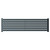 Empire Anthracite 340mm x 1200mm Horizontal Double Panel Radiator Front View