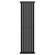 Empire Colore Matt Black 1200mm x 340mm Vertical Double Panel Radiator Front View
