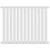 Empire White 600mm x 756mm Horizontal Single Panel Radiator Front View