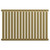 Empire Colore Brushed Brass 600mm x 912mm Horizontal Single Panel Radiator Front View