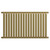 Empire Colore Brushed Brass 600mm x 1068mm Horizontal Single Panel Radiator Front View