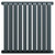 Empire Anthracite 600mm x 600mm Horizontal Double Panel Radiator Front View