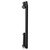 Sinclair Colore Matt Black 600mm x 595mm Horizontal Single Panel Radiator Side View