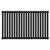Sinclair Colore Matt Black 600mm x 995mm Horizontal Single Panel Radiator Front View