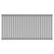 Sinclair Chrome 600mm x 1195mm Horizontal Single Panel Radiator Front View