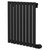 Boone Colore Matt Black 600mm x 540mm Horizontal Digital Thermostatic Electric Single Panel Radiator Right Hand Side View