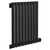 Boone Colore Matt Black 600mm x 540mm Horizontal Digital Thermostatic Electric Single Panel Radiator Left Hand Side View