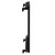 Boone Colore Matt Black 600mm x 540mm Horizontal Digital Thermostatic Electric Single Panel Radiator Side on View