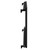 Boone Colore Matt Black 600mm x 960mm Horizontal Digital Thermostatic Electric Single Panel Radiator Side on View