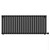 Boone Colore Matt Black 600mm x 1440mm Horizontal Digital Thermostatic Electric Single Panel Radiator Front View