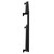 Boone Colore Matt Black 600mm x 1440mm Horizontal Digital Thermostatic Electric Single Panel Radiator Side on View