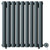 Boone Anthracite 600mm x 540mm Horizontal Digital Thermostatic Electric Double Panel Radiator Front View