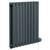 Boone Anthracite 600mm x 540mm Horizontal Digital Thermostatic Electric Double Panel Radiator Left Hand Side View