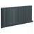 Boone Anthracite 600mm x 1440mm Horizontal Digital Thermostatic Electric Double Panel Radiator Left Hand Side View