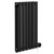 Boone Colore Matt Black 600mm x 360mm Horizontal Digital Thermostatic Electric Double Panel Radiator Left Hand Side View