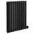 Boone Colore Matt Black 600mm x 540mm Horizontal Digital Thermostatic Electric Double Panel Radiator Left Hand Side View