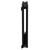 Boone Colore Matt Black 600mm x 540mm Horizontal Digital Thermostatic Electric Double Panel Radiator Side on View
