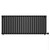 Boone Colore Matt Black 600mm x 1440mm Horizontal Digital Thermostatic Electric Double Panel Radiator Front View