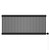 Colosseum Colore Matt Black 600mm x 1340mm Horizontal Digital Thermostatic Electric Double Column Radiator Front View