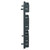 Darby Anthracite 850mm x 500mm Curved Digital Thermostatic Electric Heated Towel Rail Side on View