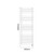 Darby Anthracite 1550mm x 500mm Curved Digital Thermostatic Electric Heated Towel Rail Dimensions thumbnail
