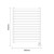 Empire White 756mm x 600mm Vertical Digital Thermostatic Electric Single Panel Radiator Dimensions thumbnail