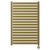 Empire Colore Brushed Brass 912mm x 600mm Vertical Digital Thermostatic Electric Single Panel Radiator Front View