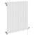 Hudson White 600mm x 604mm Horizontal Digital Thermostatic Electric Single Panel Radiator Left Hand View