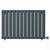 Hudson Anthracite 600mm x 908mm Horizontal Digital Thermostatic Electric Single Panel Radiator View from Front