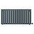 Hudson Anthracite 600mm x 1212mm Horizontal Digital Thermostatic Electric Single Panel Radiator View from Front
