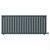 Hudson Anthracite 600mm x 1440mm Horizontal Digital Thermostatic Electric Single Panel Radiator View from Front