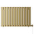 Hudson Colore Brushed Brass 600mm x 908mm Horizontal Digital Thermostatic Electric Single Panel Radiator View from Front