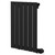 Hudson Colore Matt Black 600mm x 452mm Horizontal Digital Thermostatic Electric Single Panel Radiator Right Hand View
