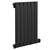 Hudson Colore Matt Black 600mm x 452mm Horizontal Digital Thermostatic Electric Single Panel Radiator Left Hand View