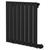 Hudson Colore Matt Black 600mm x 604mm Horizontal Digital Thermostatic Electric Single Panel Radiator Right Hand View