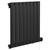 Hudson Colore Matt Black 600mm x 604mm Horizontal Digital Thermostatic Electric Single Panel Radiator Left Hand View