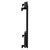Hudson Colore Matt Black 600mm x 604mm Horizontal Digital Thermostatic Electric Single Panel Radiator Side View