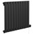 Hudson Colore Matt Black 600mm x 756mm Horizontal Digital Thermostatic Electric Single Panel Radiator Left Hand View