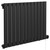 Hudson Colore Matt Black 600mm x 908mm Horizontal Digital Thermostatic Electric Single Panel Radiator Left Hand View