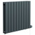 Hudson Anthracite 600mm x 756mm Horizontal Digital Thermostatic Electric Double Panel Radiator Left Hand View