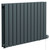 Hudson Anthracite 600mm x 908mm Horizontal Digital Thermostatic Electric Double Panel Radiator Left Hand View