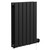 Hudson Colore Matt Black 600mm x 452mm Horizontal Digital Thermostatic Electric Double Panel Radiator Left Hand View