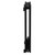 Hudson Colore Matt Black 600mm x 452mm Horizontal Digital Thermostatic Electric Double Panel Radiator Side View