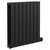 Hudson Colore Matt Black 600mm x 604mm Horizontal Digital Thermostatic Electric Double Panel Radiator Left Hand View
