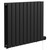 Hudson Colore Matt Black 600mm x 756mm Horizontal Digital Thermostatic Electric Double Panel Radiator Left Hand View